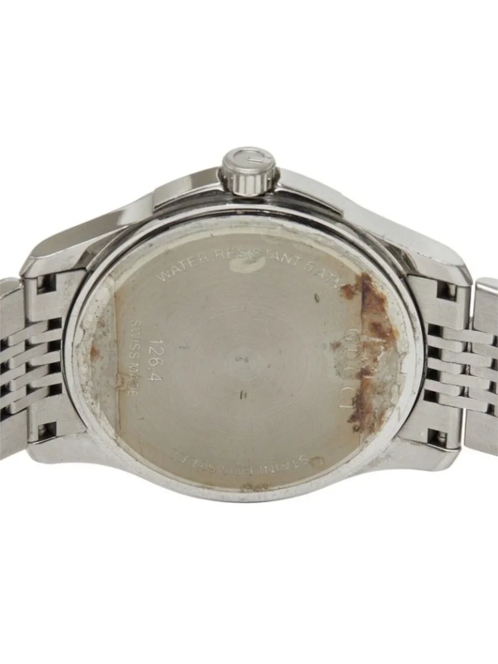 Gucci G-Timeless Watch 126.4 White Stainless Steel